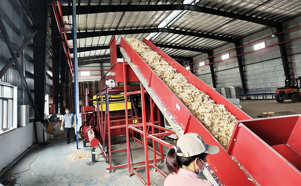 Wood Shaving Production Line with Bagging System Wood Shaving Production Line with Bagging System