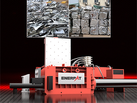 ENERPAT's AMB-L1480-160T Non Ferrous Baler Transforms U.S. Recycler’s Mixed-Metal Operations