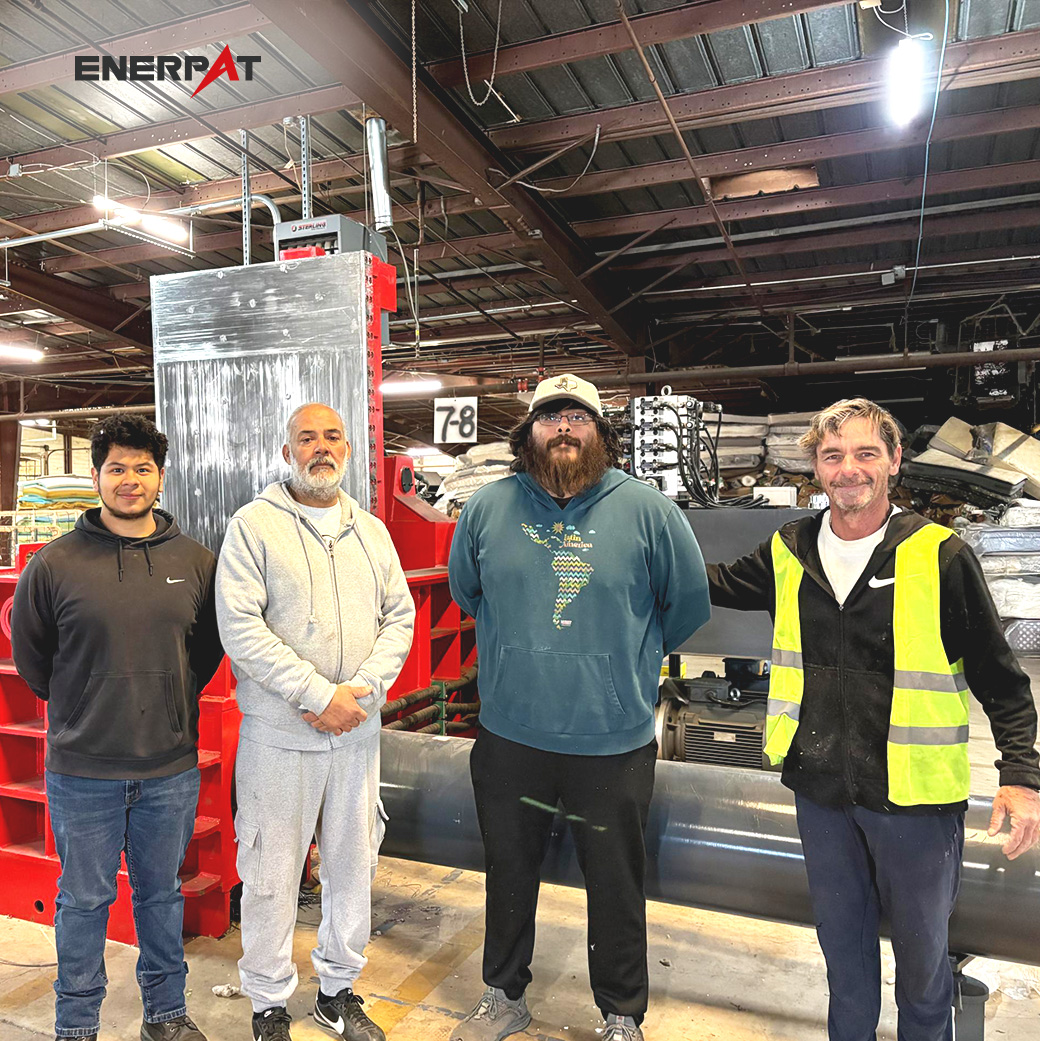  Mattress Spring Baler Press Machine Installed