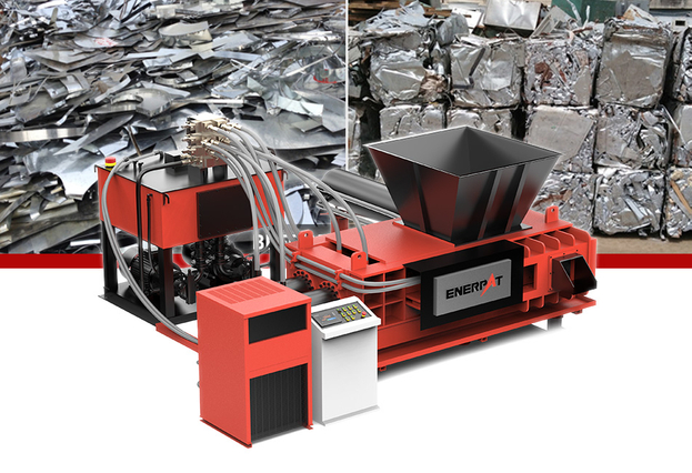 ENERPAT Steel Punching Scrap baler Machine Baling Scrap Metal