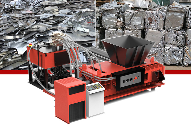 ENERPAT Steel Punching Scrap baler Machine Baling Scrap Metal
