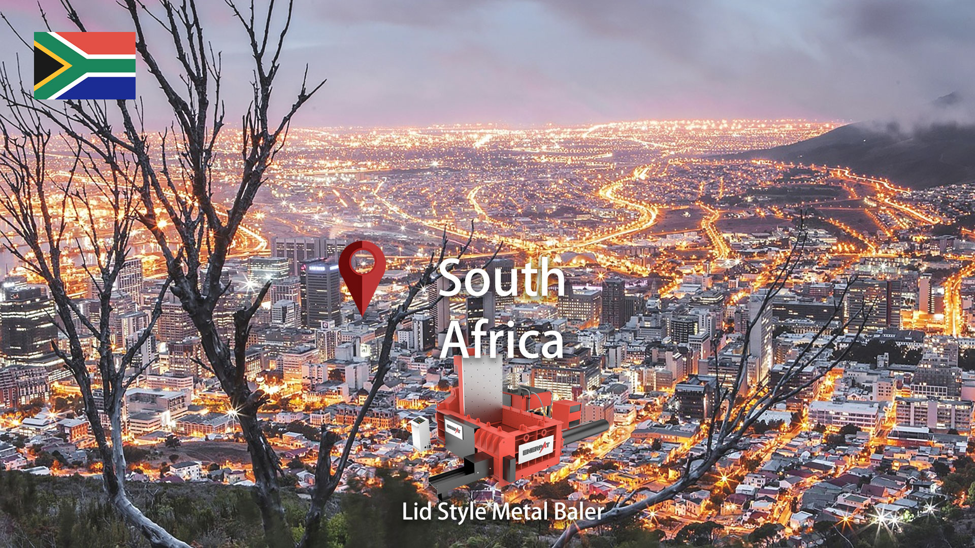 South Africa: ENERPAT Metal Scrap Baling Press Installed