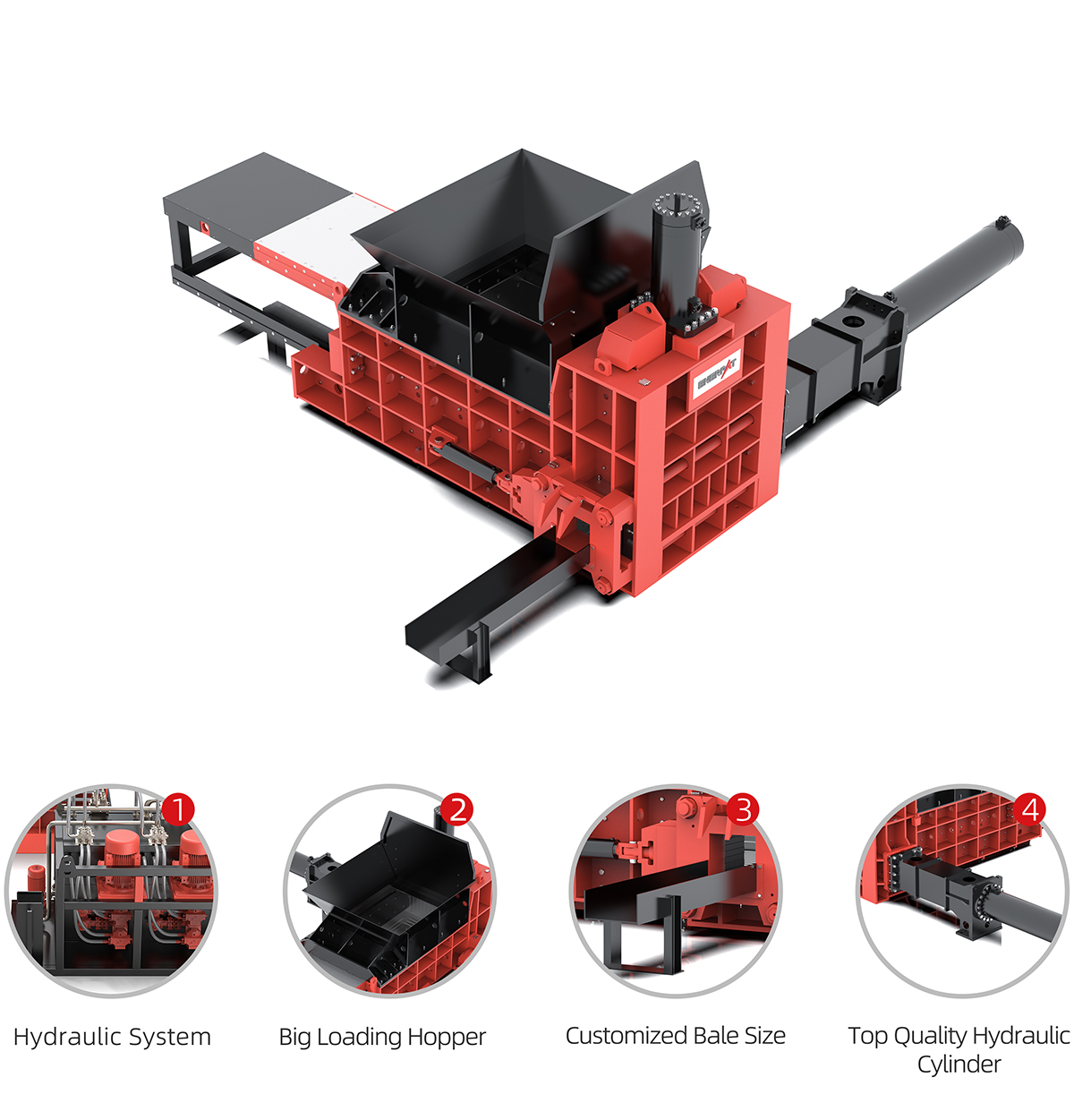 Triple Compression Metal Baler