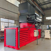 Closed door horizontal baler