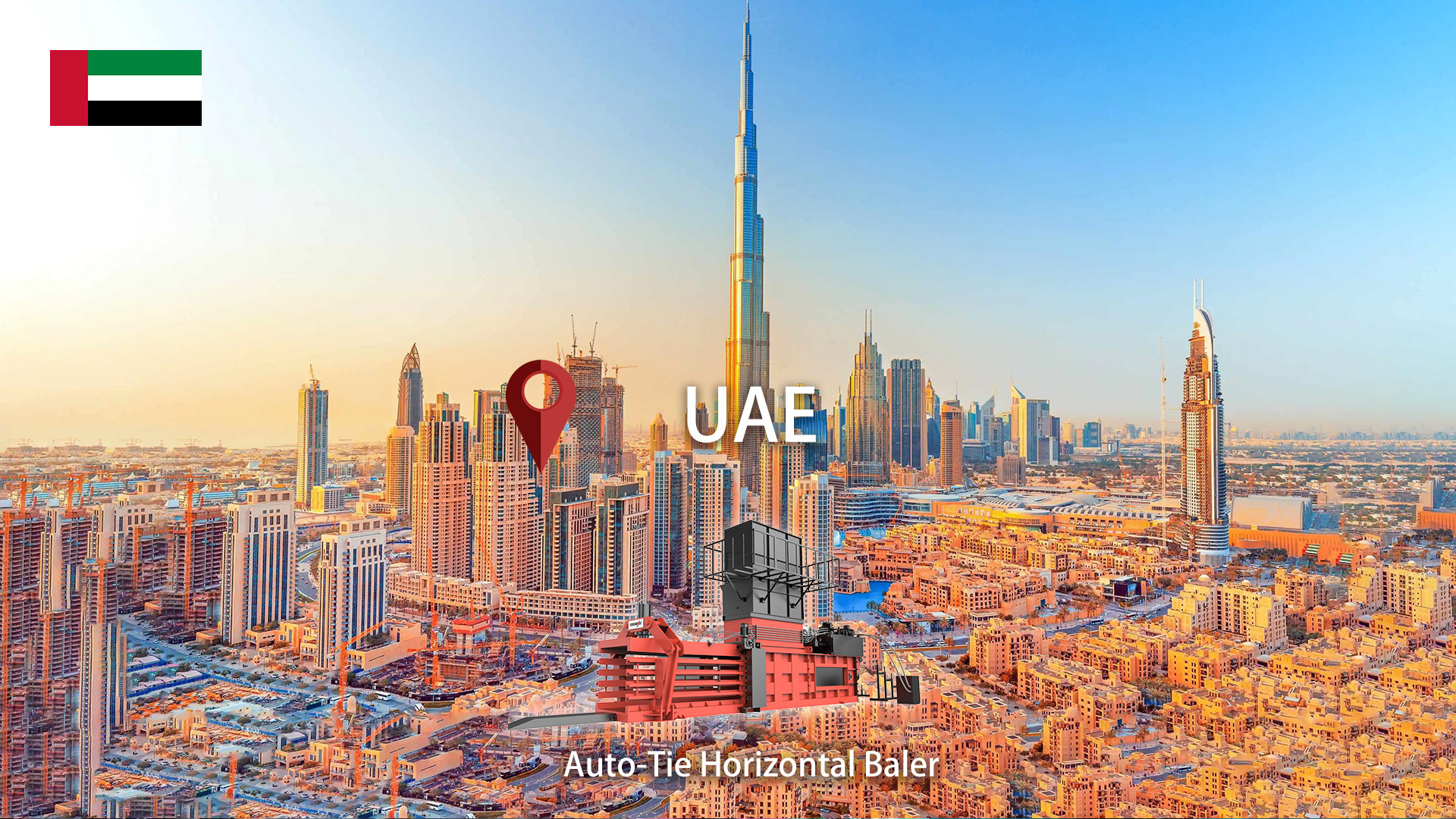 United Arab Emirates: ENERPAT Horizontal Shredded Paper Baler Installed