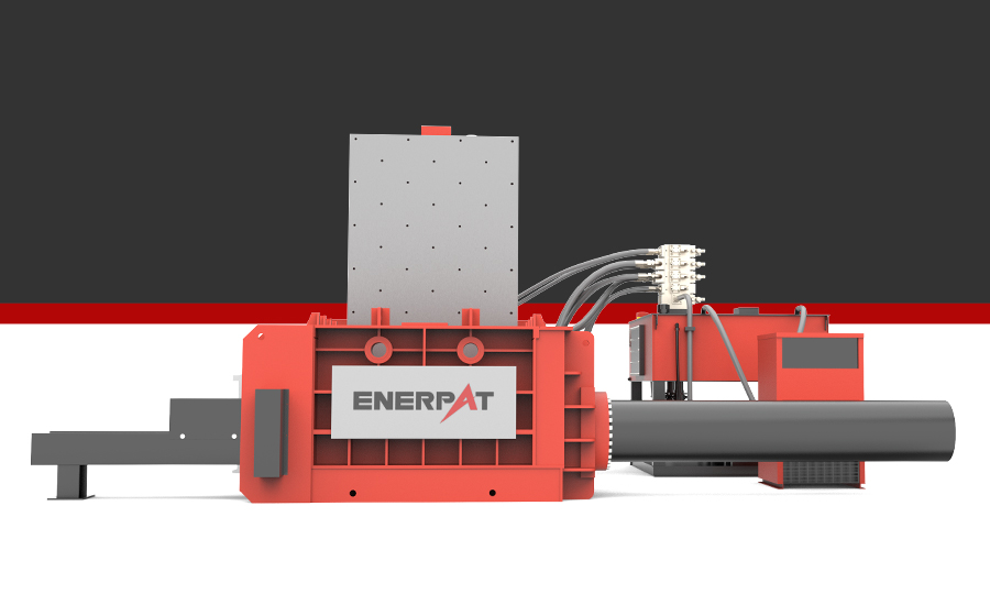 Lid Style Scrap Baling Press