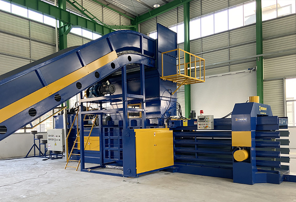 Colombia: ENERPAT Hydraulic Baling Press Machine for Waste Paper Installed