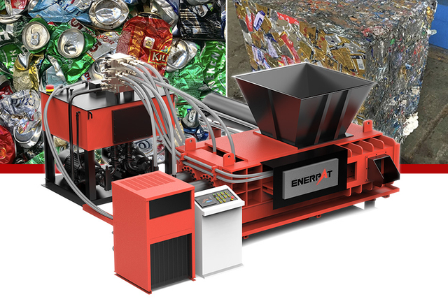 ENERPAT Aluminium Scrap Baling Machine for Tin Cans