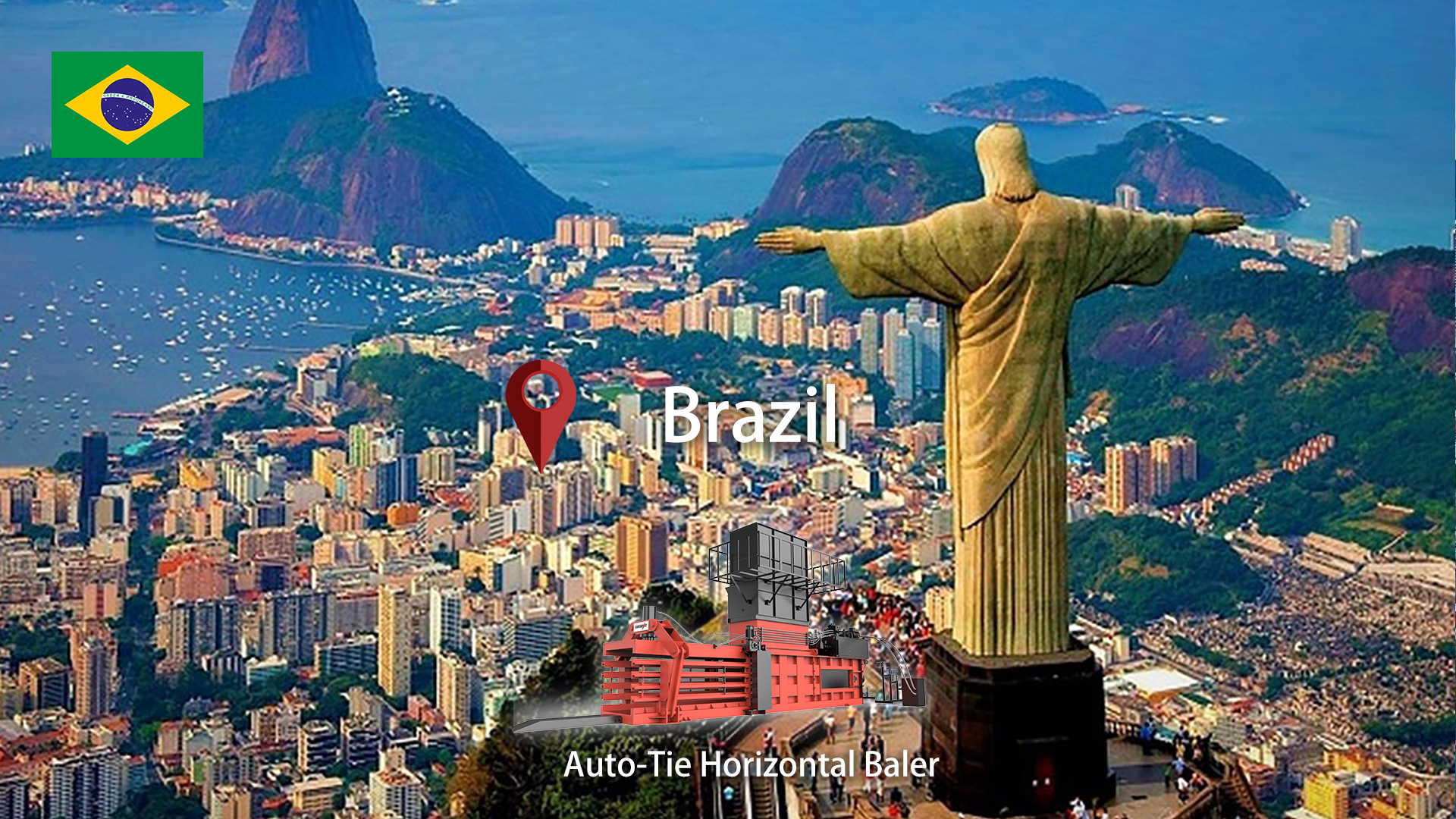 Brazil: ENERPAT Fully Automatic Waste Paper Baling Press Installed