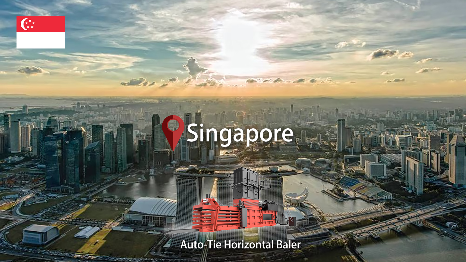 Singapore: ENERPAT Horizontal Waste Cardboard Balers Installed