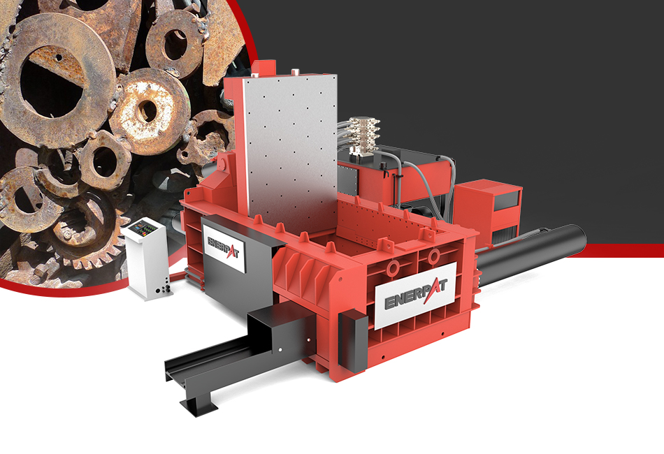 Lid Style Scrap Baling Press