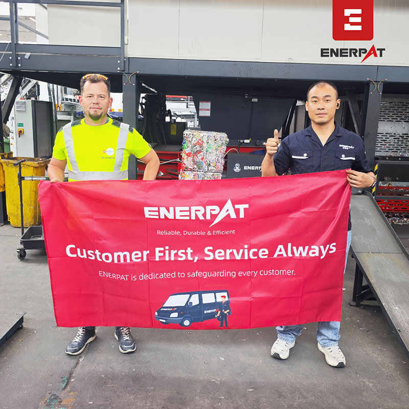 Hungary: ENERPAT AMB-H1510-160 UBC Baler Machine Installed