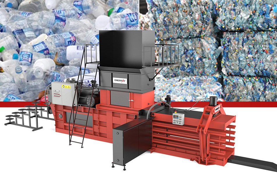 Horizontal Cardboard Baler Processing High-Volume Waste