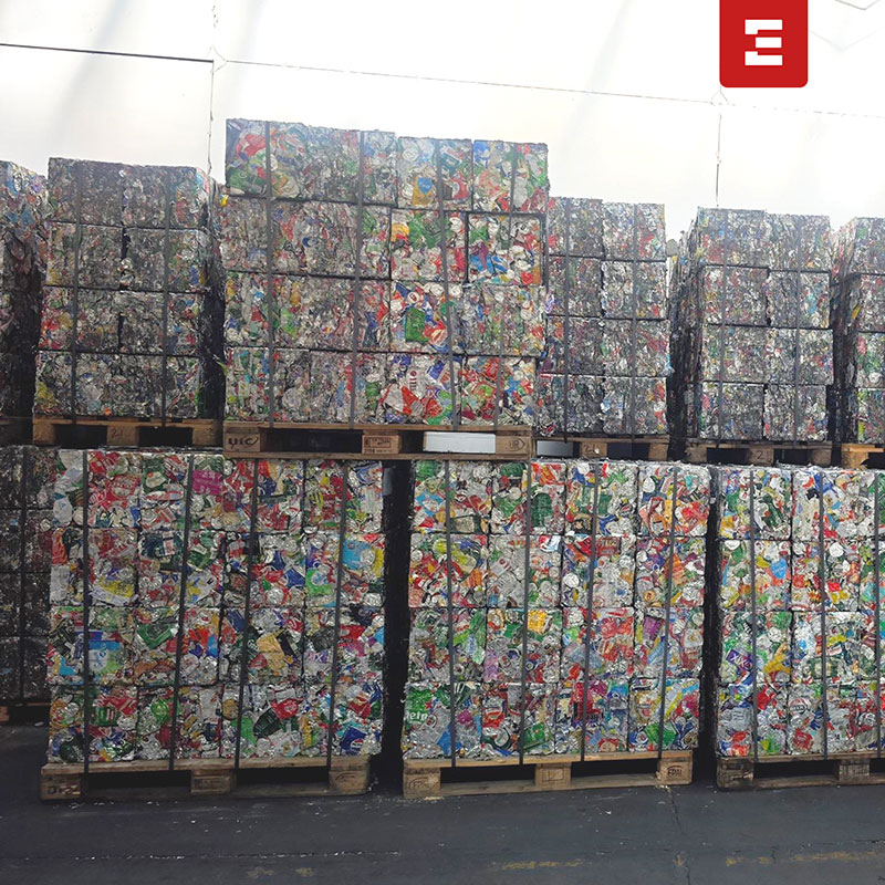 aluminium scrap baling machine