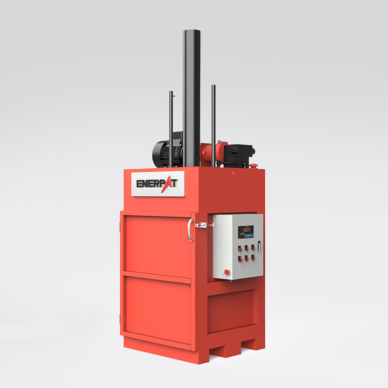 Industrial equipment processing waste containers in a facility